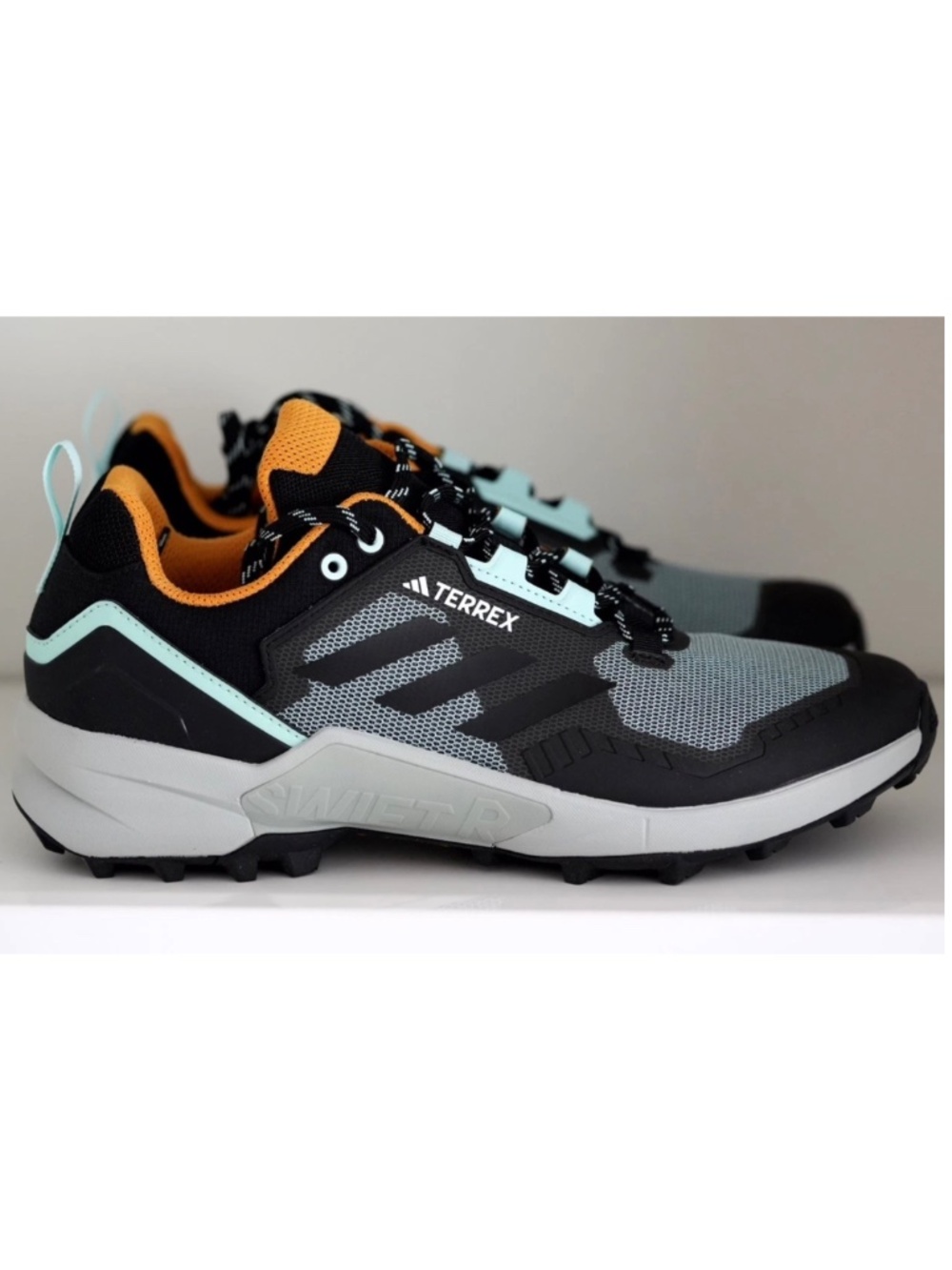 adidas Terrex Swift R3 Low Hiking Shoes Mens Flash Aqua/Core Black US 11